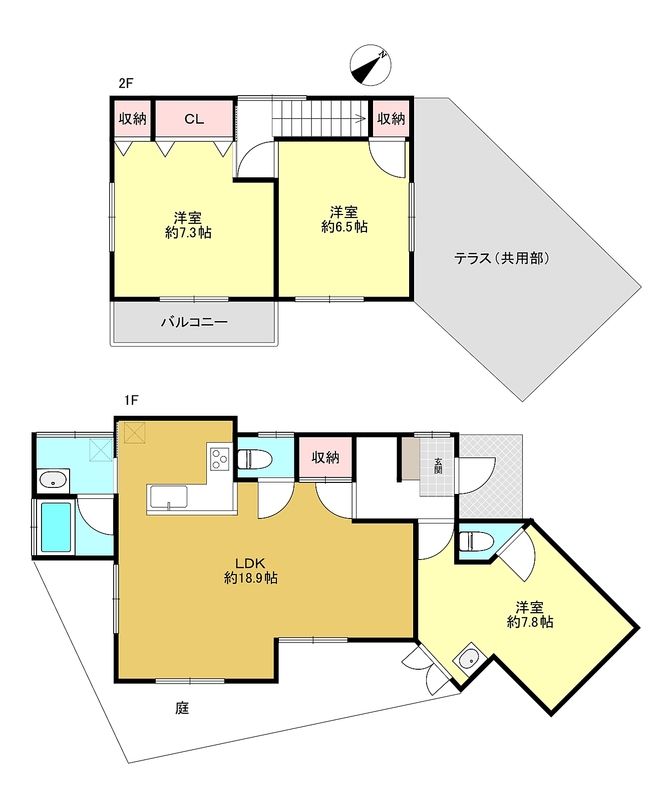 ☆日吉駅から徒歩6分の賃テラスハウス☆
室内リフォーム済みのお庭付き3LDK♪