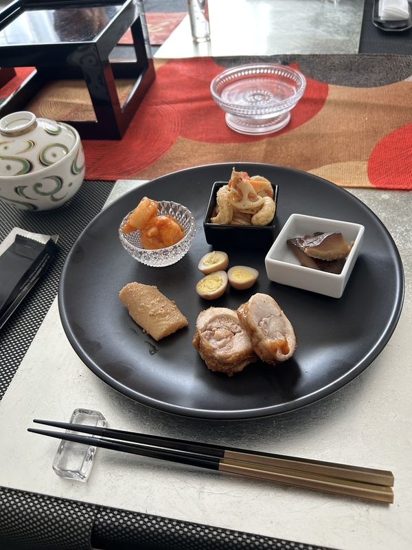鶏チャーシュー 数の子和え 干し椎茸