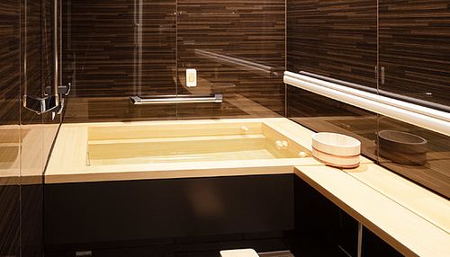 個室のお風呂がございます。横浜市の老人ホームです。